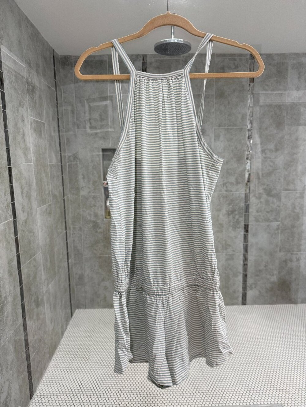 Eberjey Striped PJ Romper (*NWT) Cornflower Blue and Cream - Small